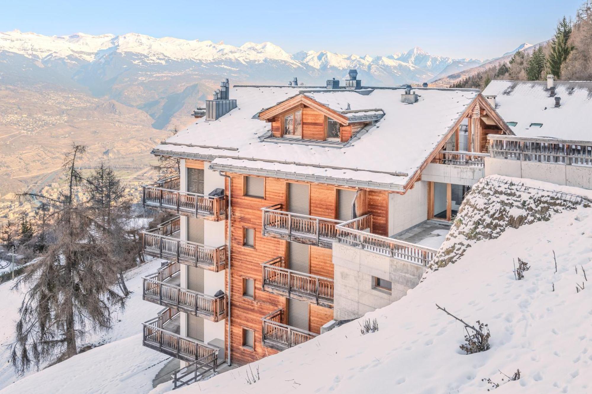 Ski Paradise Mountain & Luxe Apartments Veysonnaz ภายนอก รูปภาพ