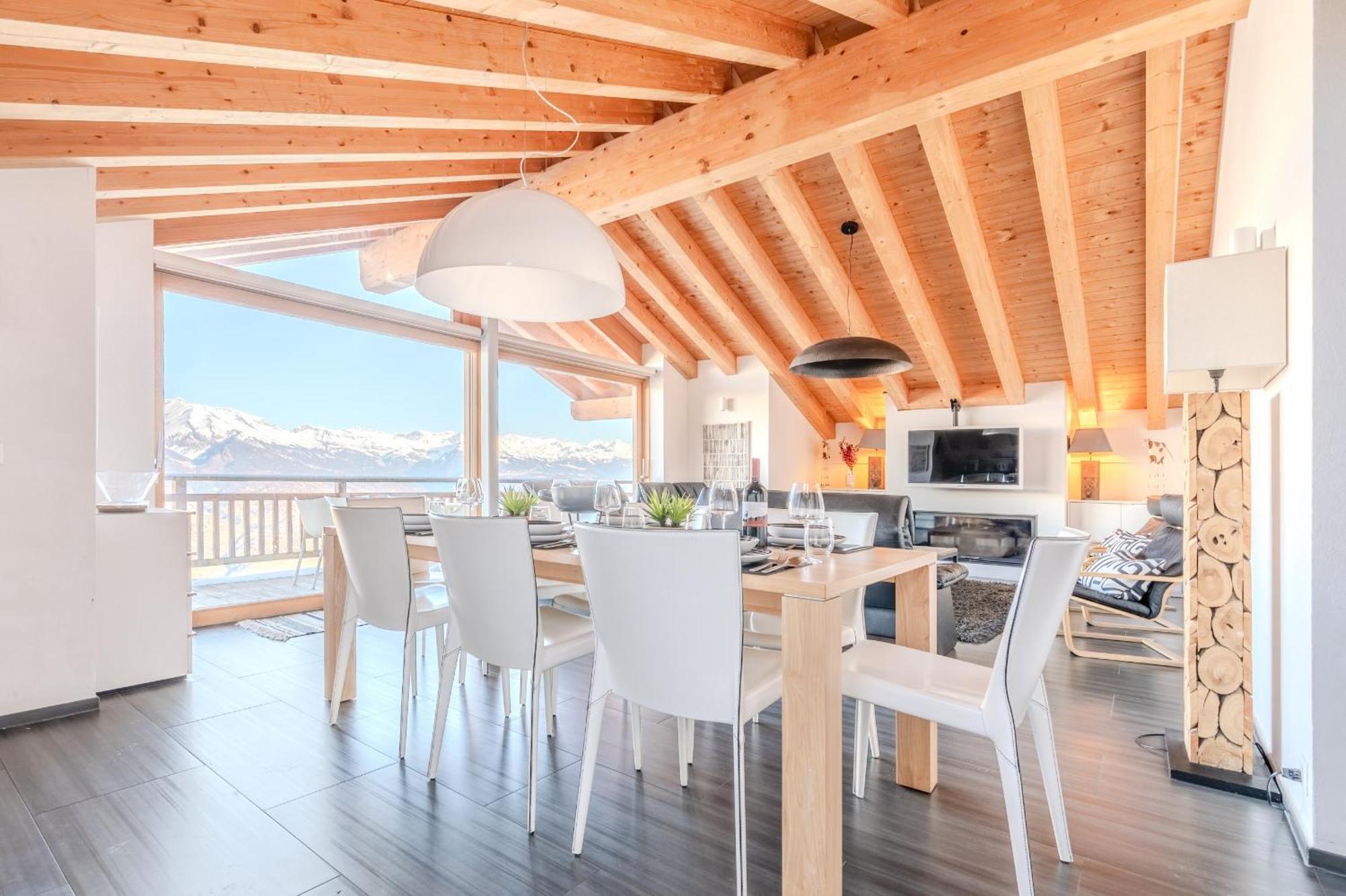 Ski Paradise Mountain & Luxe Apartments Veysonnaz ภายนอก รูปภาพ